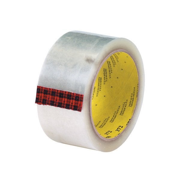 3M 2'' x 55 yds. Clear 3M 372 Carton Sealing Tape, 36PK BUY00023174 - main